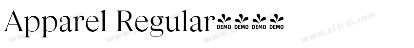 Apparel Regular字体转换